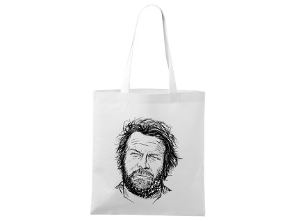 Shopping bag white Kultovní portrét bud spencer
