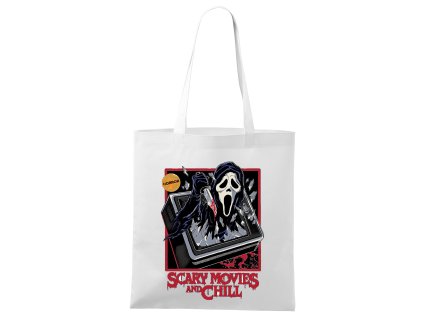 Shopping bag white Ghostface vyráží z obrazovky