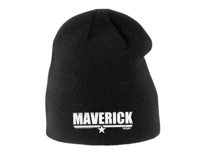Kids beanie black MAVERICK je zpět