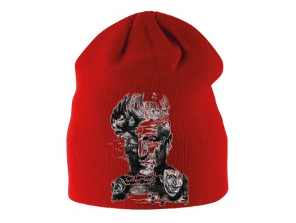 Kids beanie red David Lynch svět je divoký a podivný