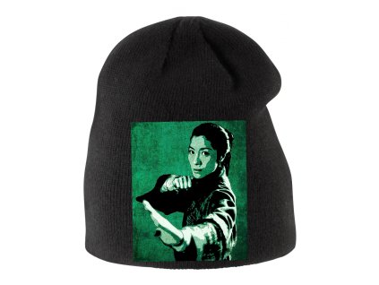 Kids beanie black Mistryně boje v uměleckém provedení
