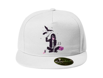 Snapback white Rebelka