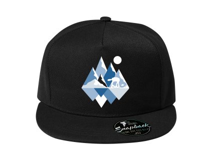 Snapback black AT AT ve sněhu