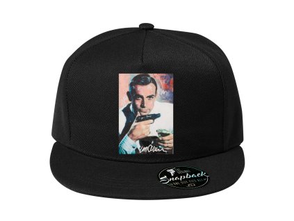 Snapback black Ikonický agent 007