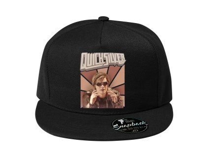 Snapback black Legendární Quicksilver v retro stylu