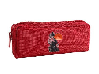 Pencil case red Mysl, příroda a duše v jednom uměleckém výkřiku