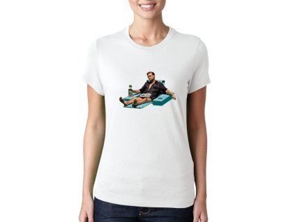 Woman tshirt white Chill jako boss