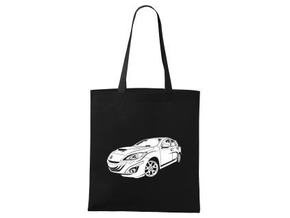 Shopping bag black Mazda3 Hot Hatch Šelma