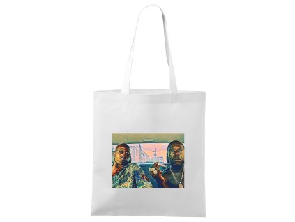 Shopping bag white Umělecký styl ulice