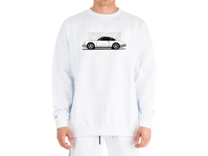 Sweatshirt white Retro 911 Linie Bezčasí