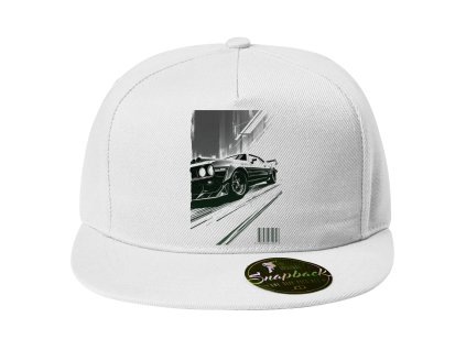 Snapback white Vizuální závodní exploze