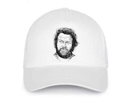 Trucker white Kultovní portrét bud spencer