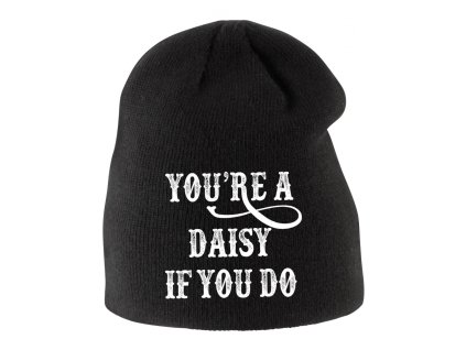 Kids beanie black Kultovní “You’re a Daisy” pro pravé kovboje
