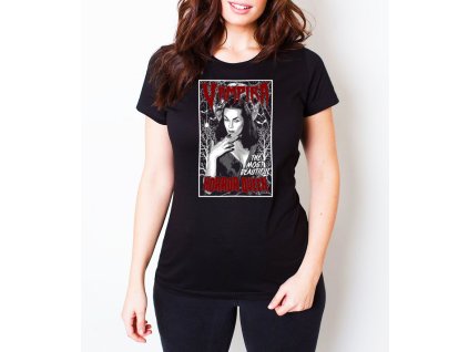 Woman tshirt black Vampira Nejkultovnější královna hororu
