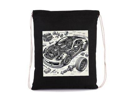 Sack black Technický Rozklad Porsche 911