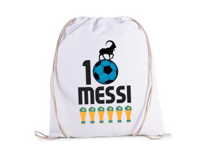 Sack white GOAT Trofeje Messiho Vítězí