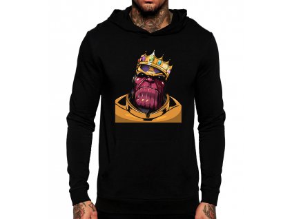 černá unisex mikina s kapucí Avengers Infinity war Thanos