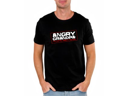 Mens tshirt black Naštvaný Děda Bez Cenzury