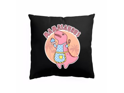 Pillow black Mamasaurus Roztomilá Dino Máma