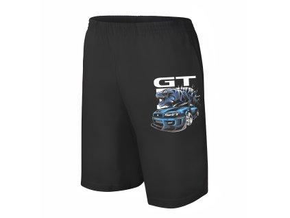 Men shorts black Godzilla GTR Drtí Ulice