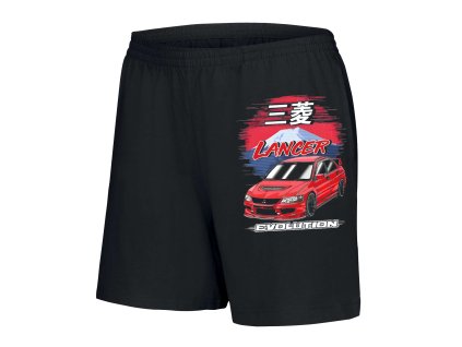 Woman shorts black Mitsubishi Legendární Evolution