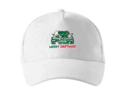 Cap white Santa Driftem Přiváží Dárky