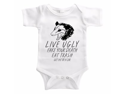 Body white Possum Životní Motto Tvrdě