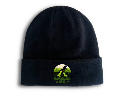 Beanie black Mamasaurus Rex Chrání Mláďata