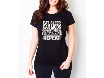 Woman tshirt black Jez Spi Tuning Opakuj