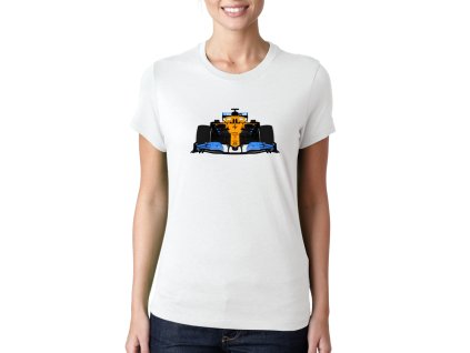 Woman tshirt white McLaren F1 Aerodynamika Budoucnosti