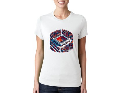 Woman tshirt white Stadion Snů Domov Legend