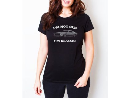 Woman tshirt black Klasické Křivky Nestárnou