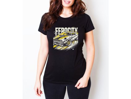 Woman tshirt black Nezkrotné Muscle Car Ferocity