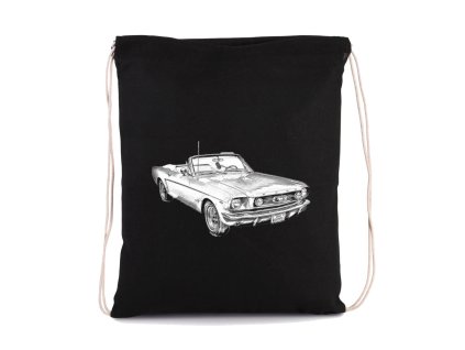 Sack black Retro Mustang 1965