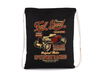 Sack black Vintage motors a vůně benzínu