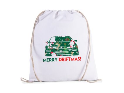 Sack white Santa Driftem Přiváží Dárky
