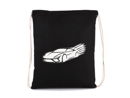 Sack black Minimalistická silueta bílého supersportu