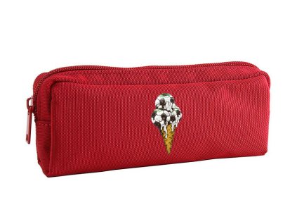 Pencil case red Sladká Fotbalová Zmrzlinová Mánie