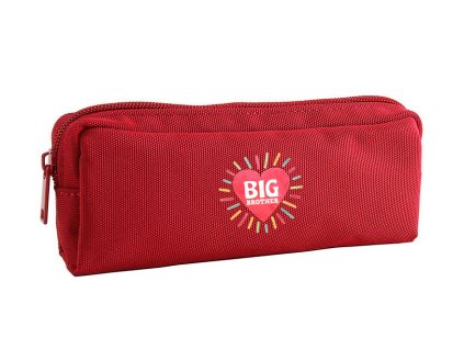 Pencil case red Velký Brácha Srdcem Hrdina