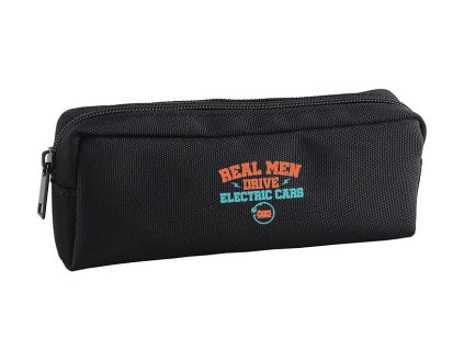 Pencil case black Opravdoví Muži Milují Elektromobily