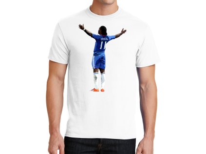 Mens tshirt white Drogba Slaví Na Bridge