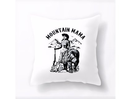 Pillow white Pro Odvážné Horské Mámy