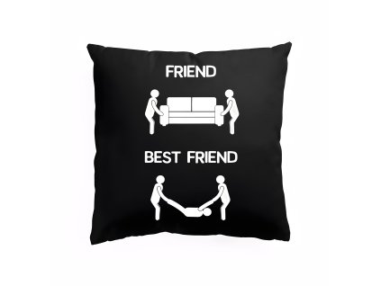 Pillow black Přátelé Na Život