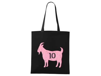Shopping bag black Růžová GOAT 10 Vládne