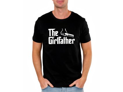 Mens tshirt black Parodie Godfather Pro Otce