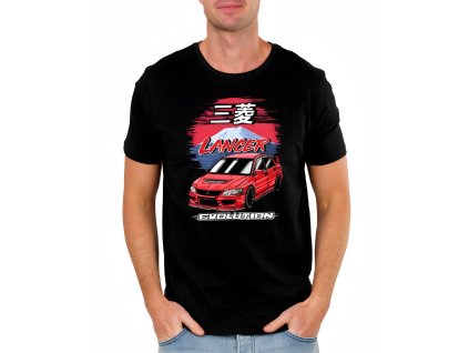 Mens tshirt black Mitsubishi Legendární Evolution