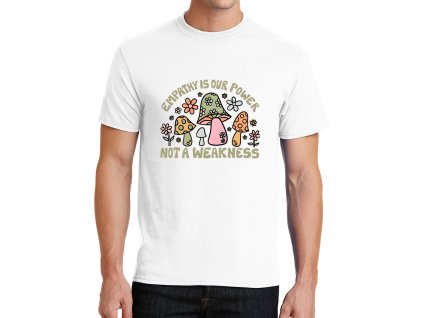 Mens tshirt white Empatie Není Slabost