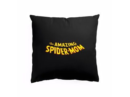 Pillow black Úžasná Spider‑Máma