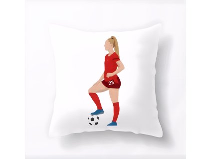 Pillow white Dívčí Fotbalová Síla