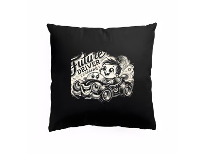 Pillow black Roztomilý Budoucí Řidič